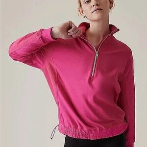 Athleta Triumph Hybrid Half Zip Jacket! Size XS